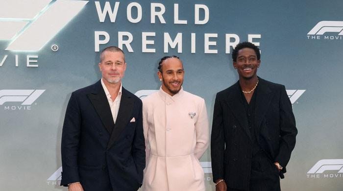 Brad Pitt attends the premiere of 'F1' movie at Times Square
