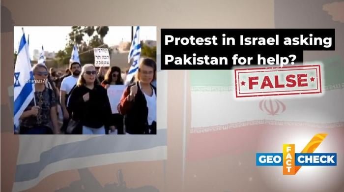 AI generated video shows fake protest in Israel asking Pakistan for help