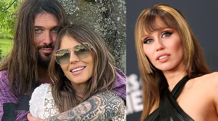 Elizabeth Hurley, Billy Ray Cyrus support Miley Cyrus' new venture