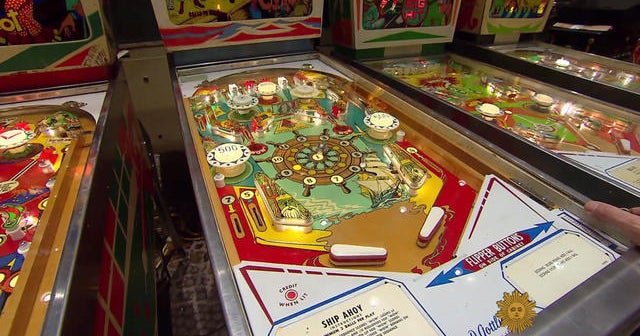 Pinball in back and running full tilt