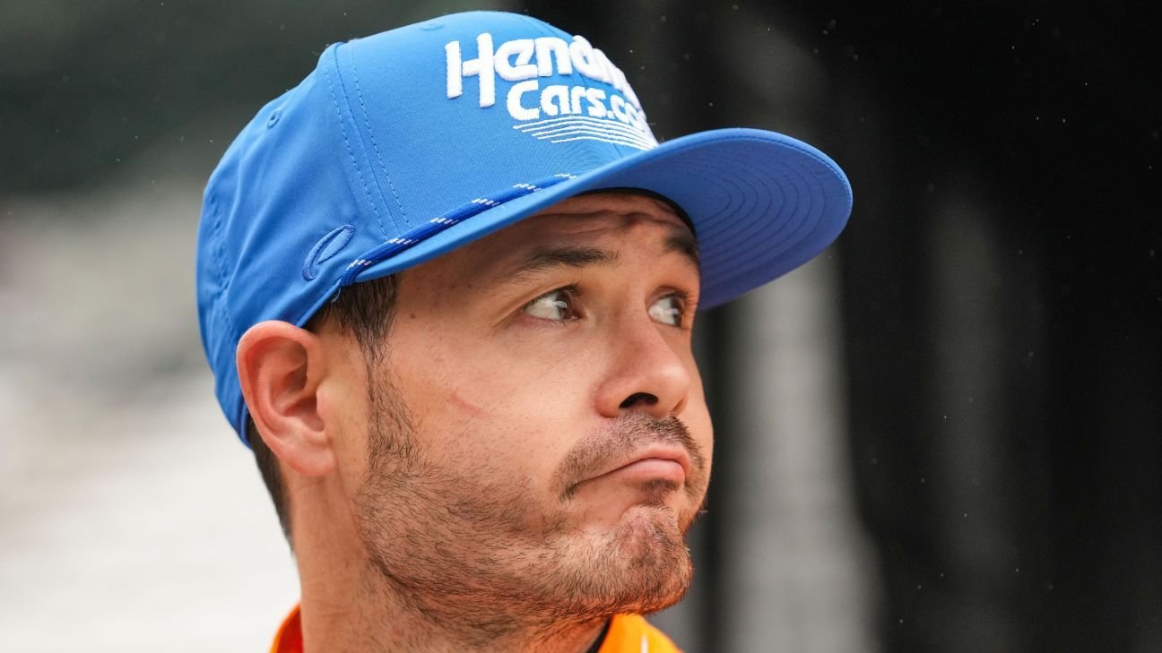 Kyle Larson uninjured following violent crash in sprint car race