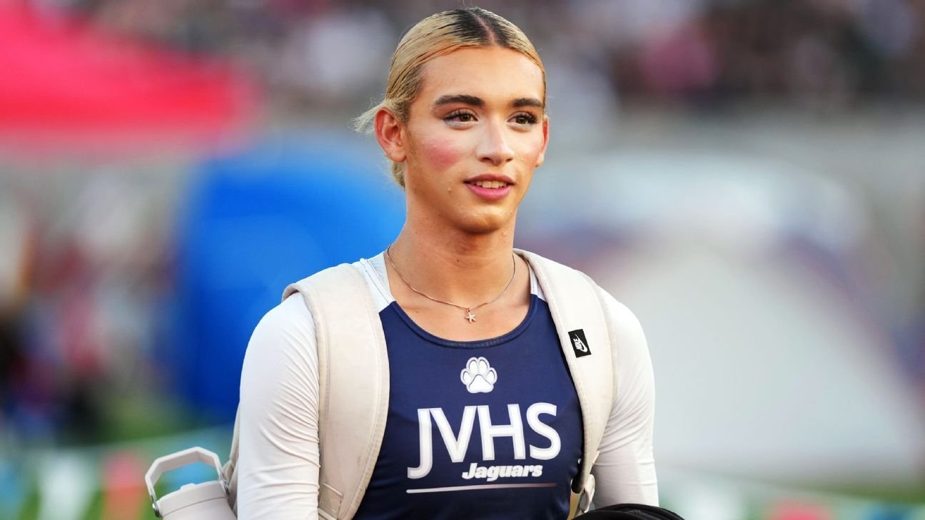 Trans athlete AB Hernandez wins girls' Calif. high jump title