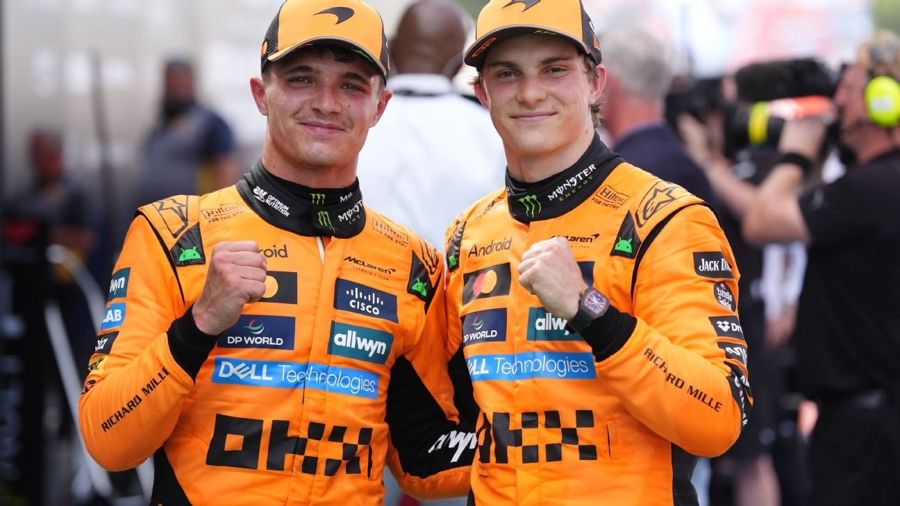 Spanish GP: Oscar Piastri holds off Lando Norris to win as Max Verstappen loses his cool
