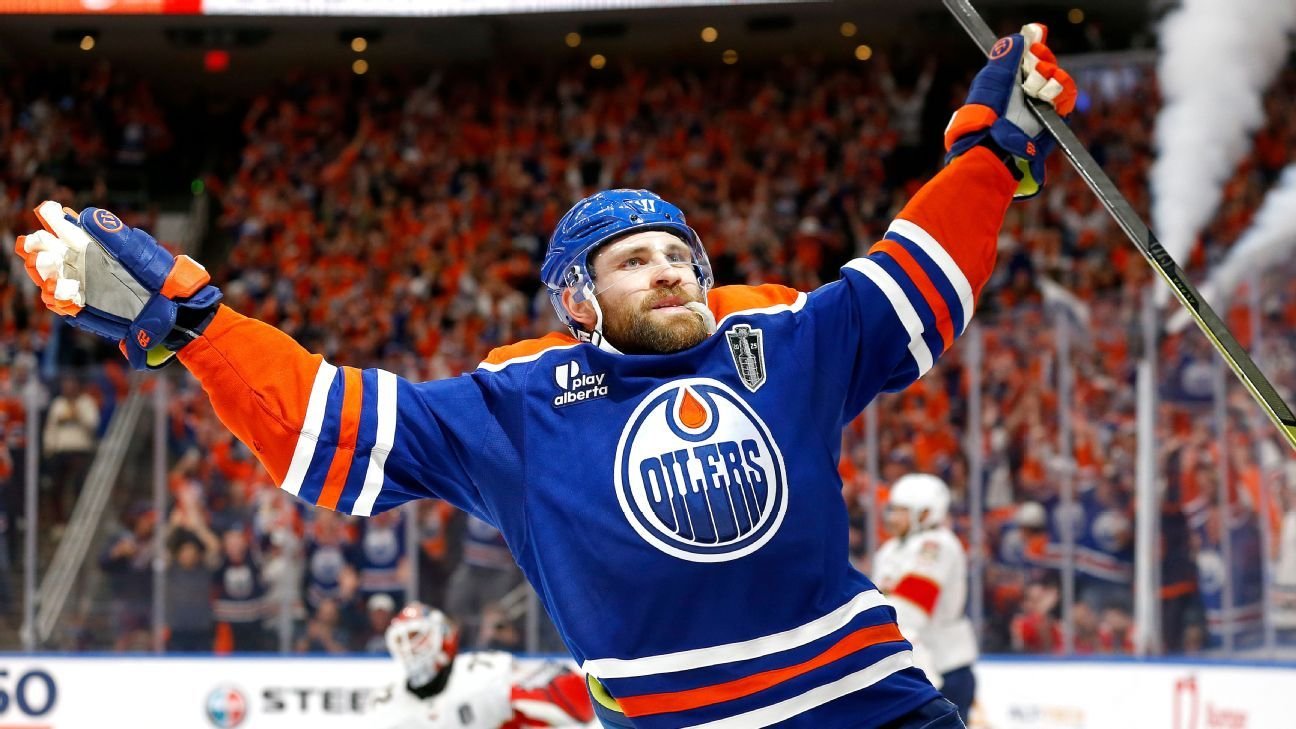 Oilers beat Panthers on Leon Draisaitl's OT winner in Game 1