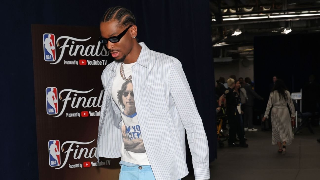 2025 NBA Finals: SGA, Haliburton top arrivals for Game 2