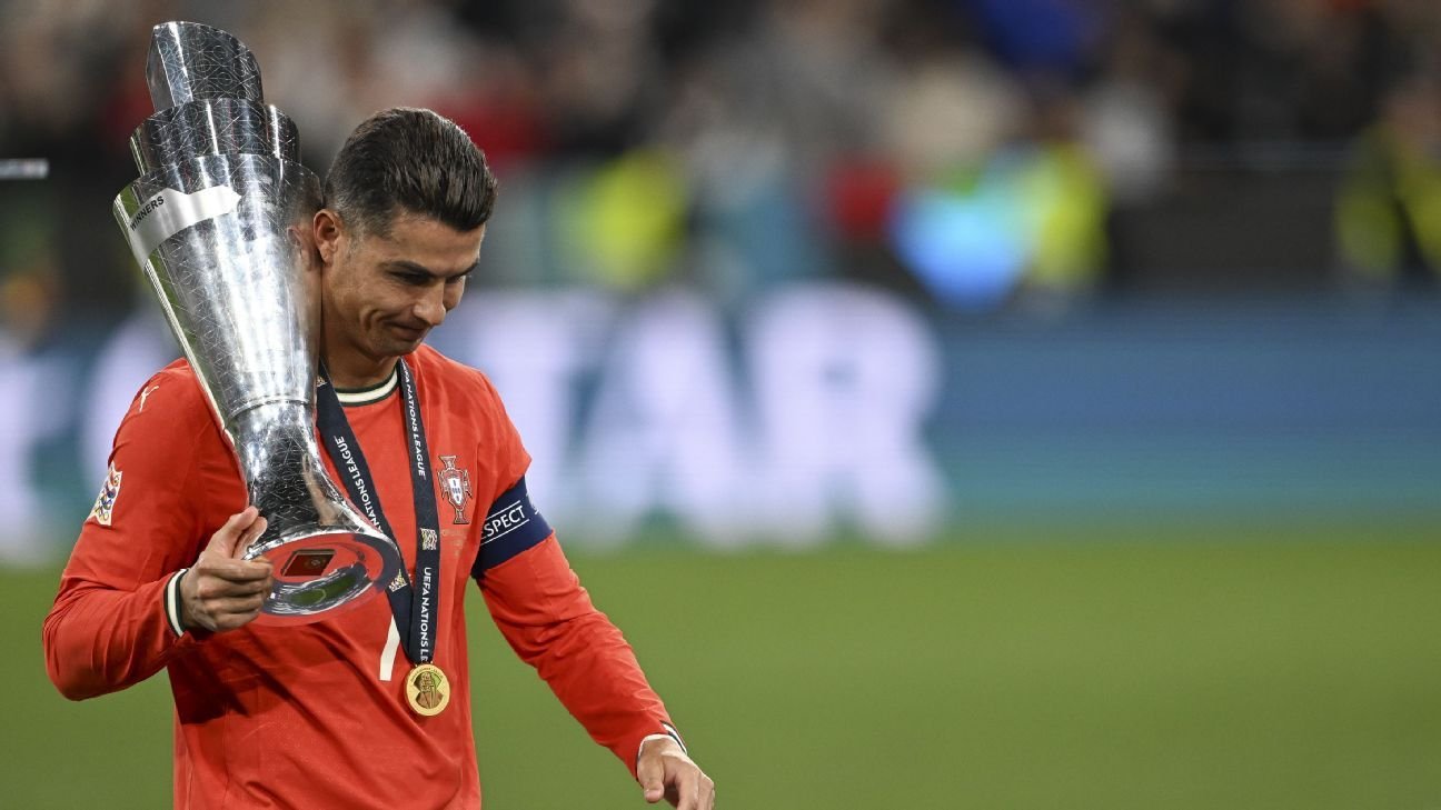 Tearful Ronaldo says 'duty done' after Portugal Nations League win