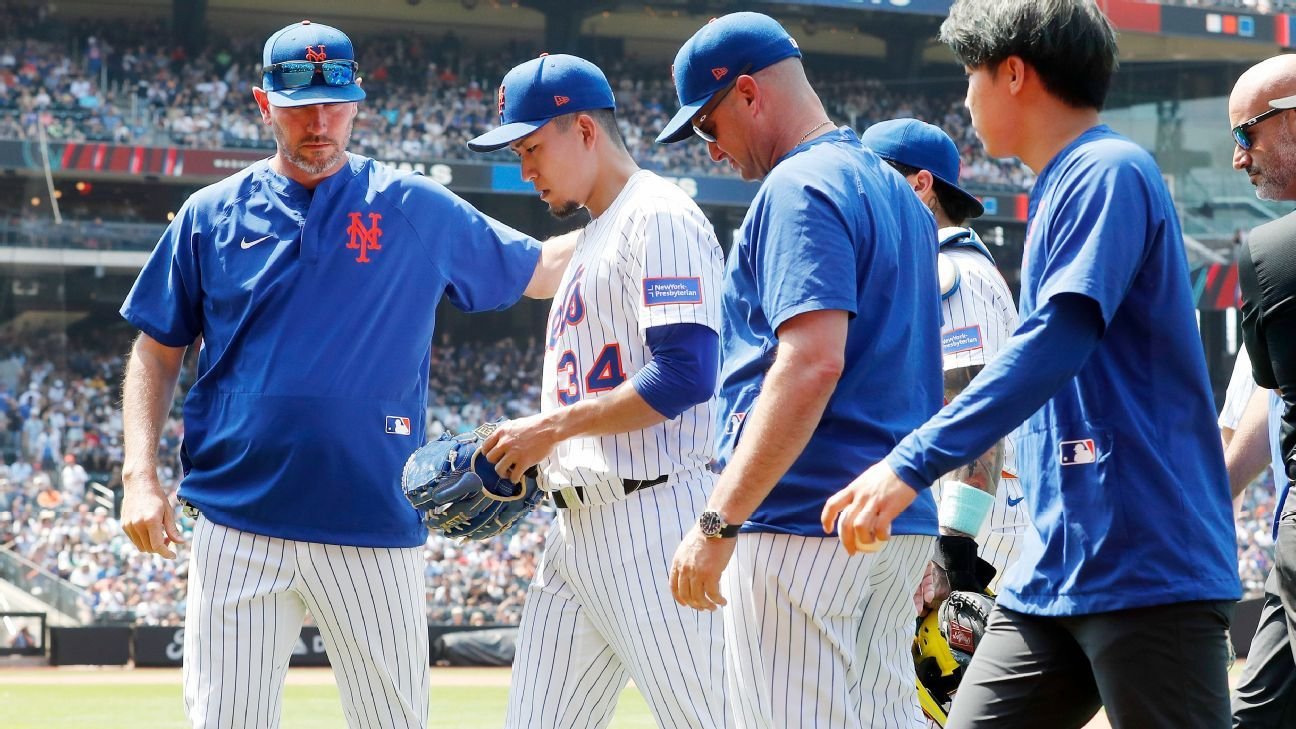 Mets P Kodai Senga exits vs. Nationals with apparent leg injury
