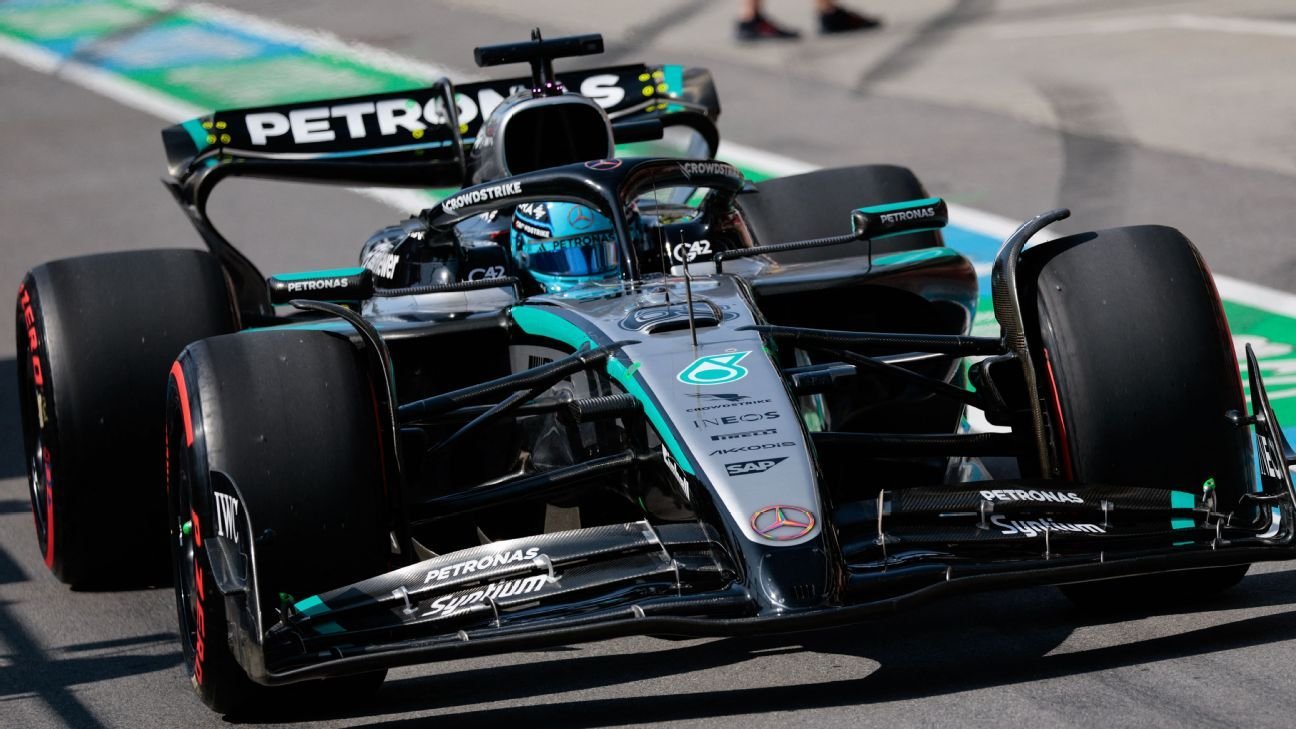Mercedes' George Russell takes pole ahead of Max Verstappen at Canadian Grand Prix