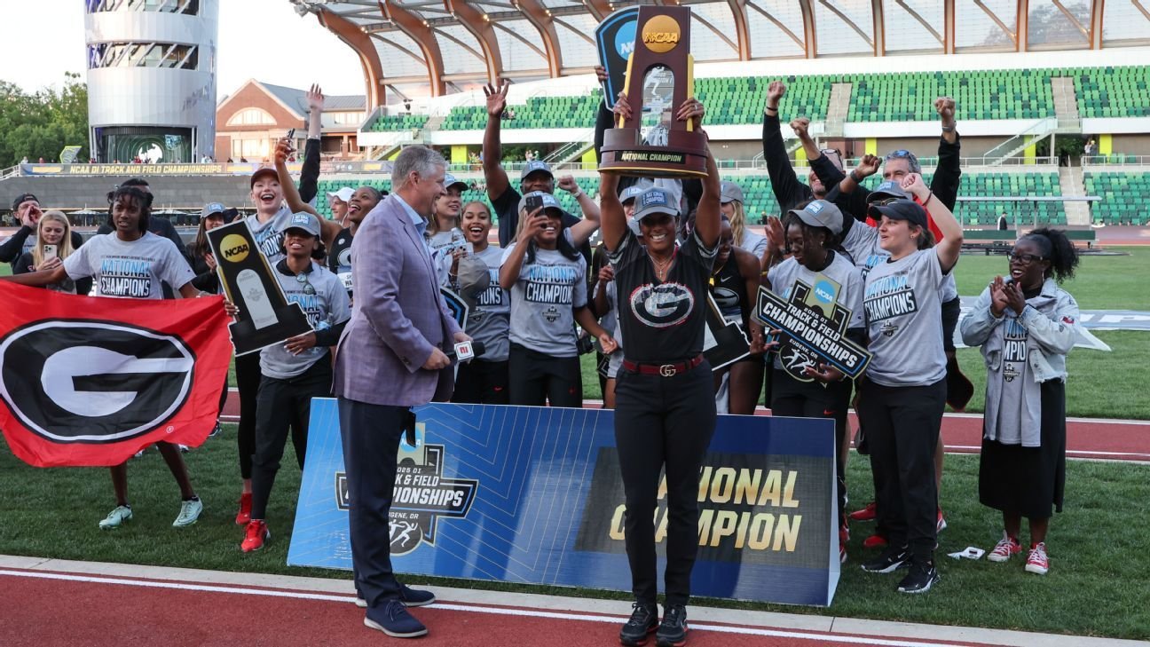 Georgia women soar to first outdoor track championship