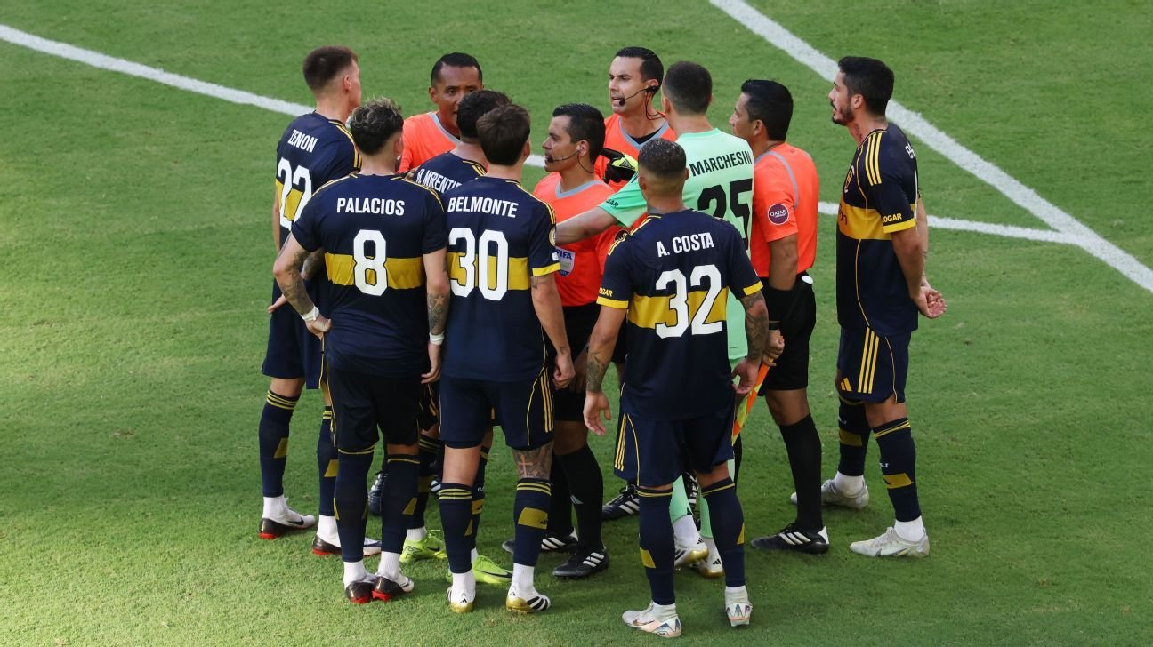 Boca players critical of referee after Benfica penalty sparks comeback