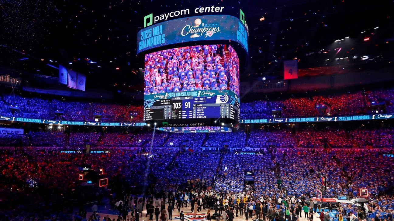 2025-26 NBA Finals odds - Thunder open as faves ahead of Cavs, Knicks