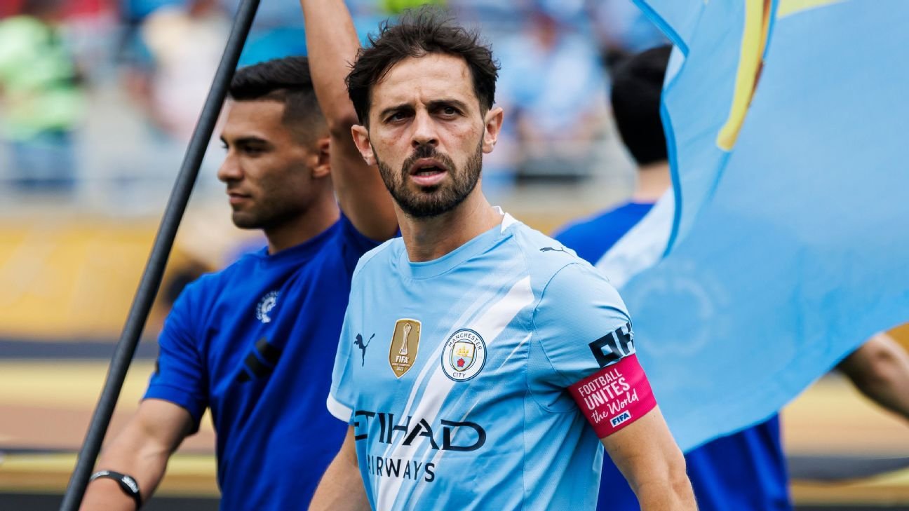 Man City's Bernardo Silva hails 'honour' to be made captain