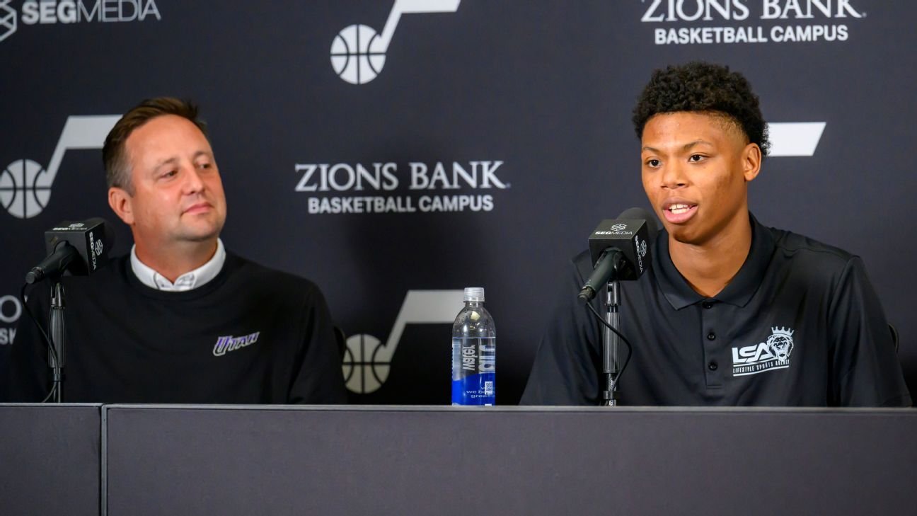 Ace Bailey expresses enthusiasm for being with Jazz in Utah intro