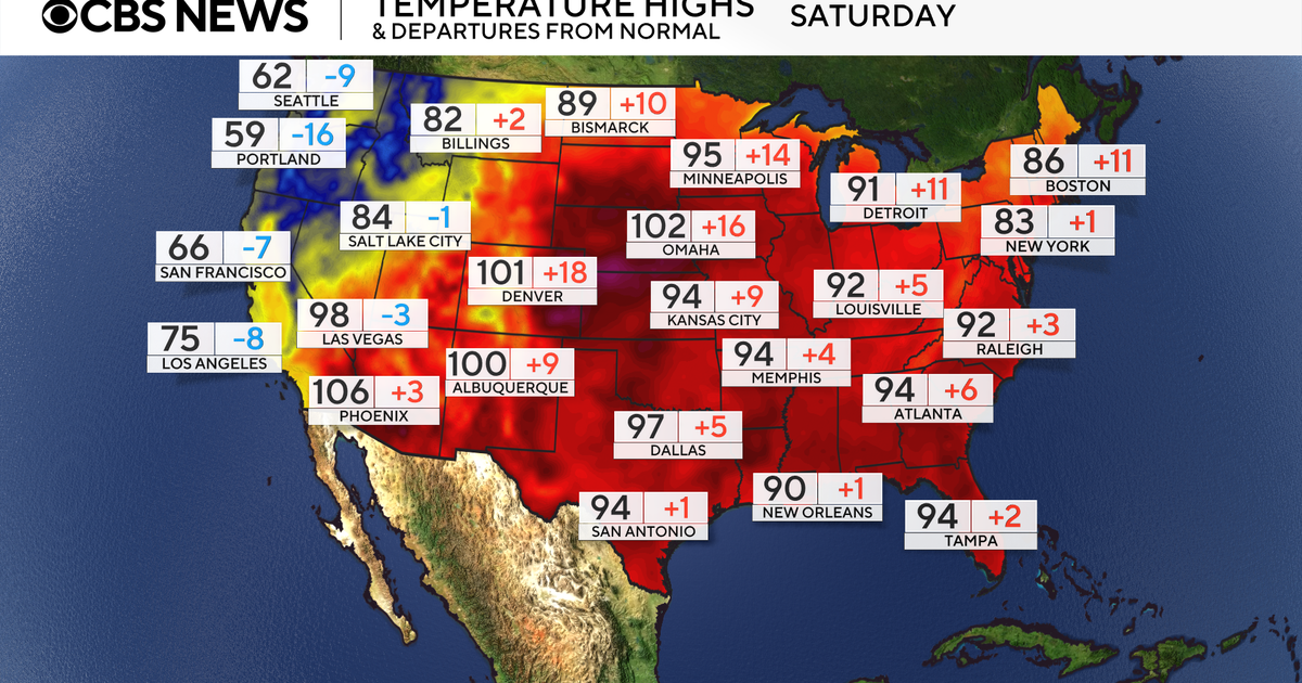 Maps show heat wave forecast across much of U.S. Here's when it starts and how long it will last.