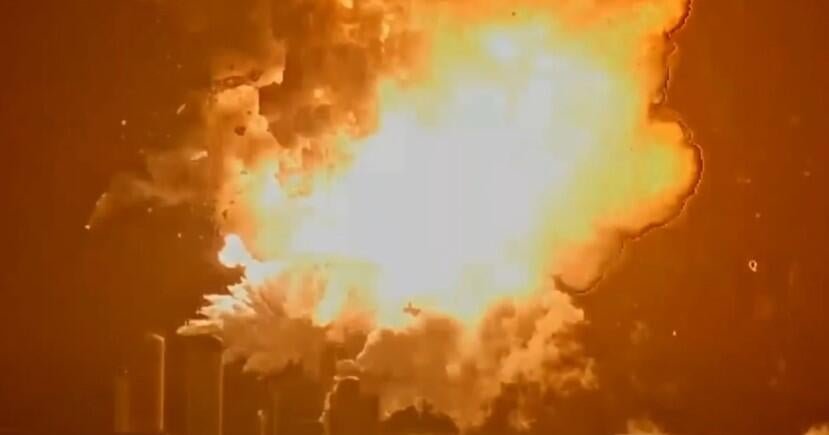 SpaceX Starship upper stage explodes during ramp-up to expected engine test firing
