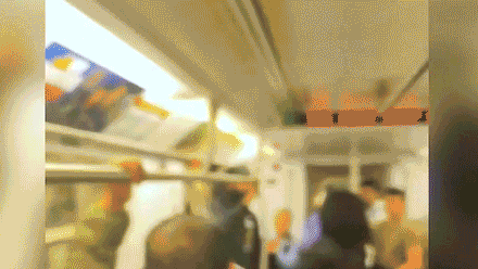 Horrific New York City subway stabbing caught on camera