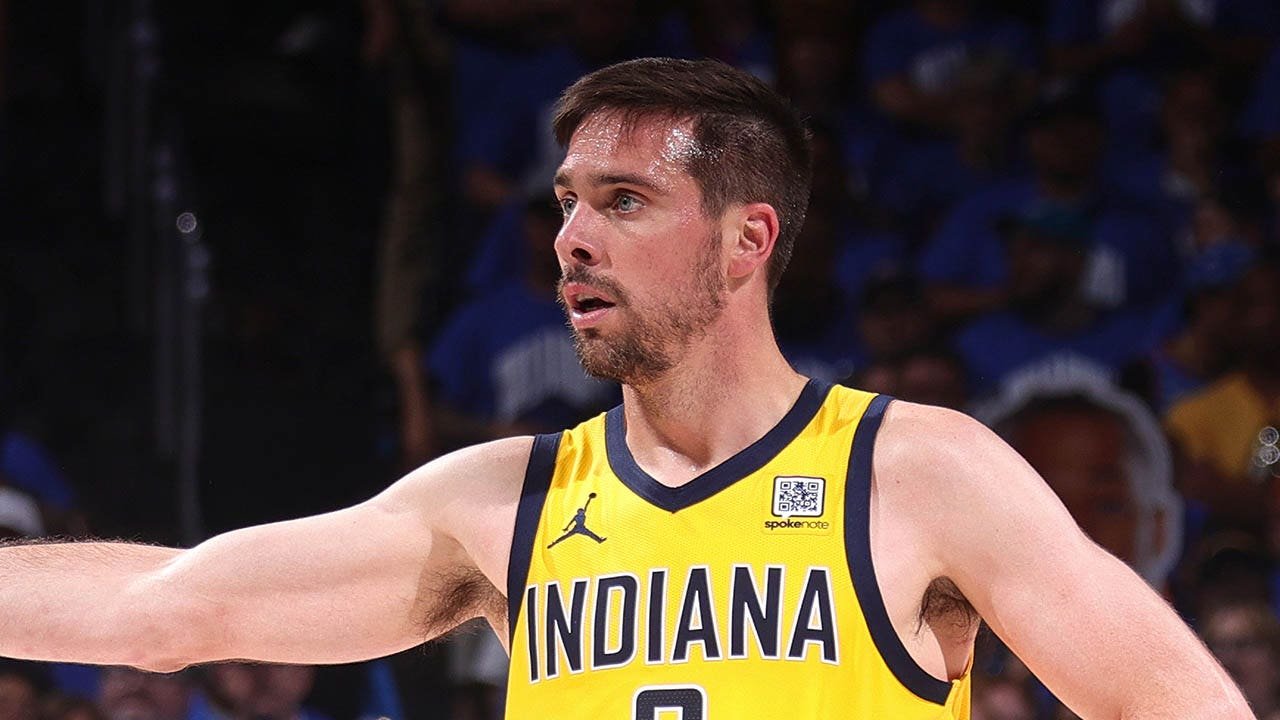 Pacers' TJ McConnell consoled by team staff after devastating Finals defeat