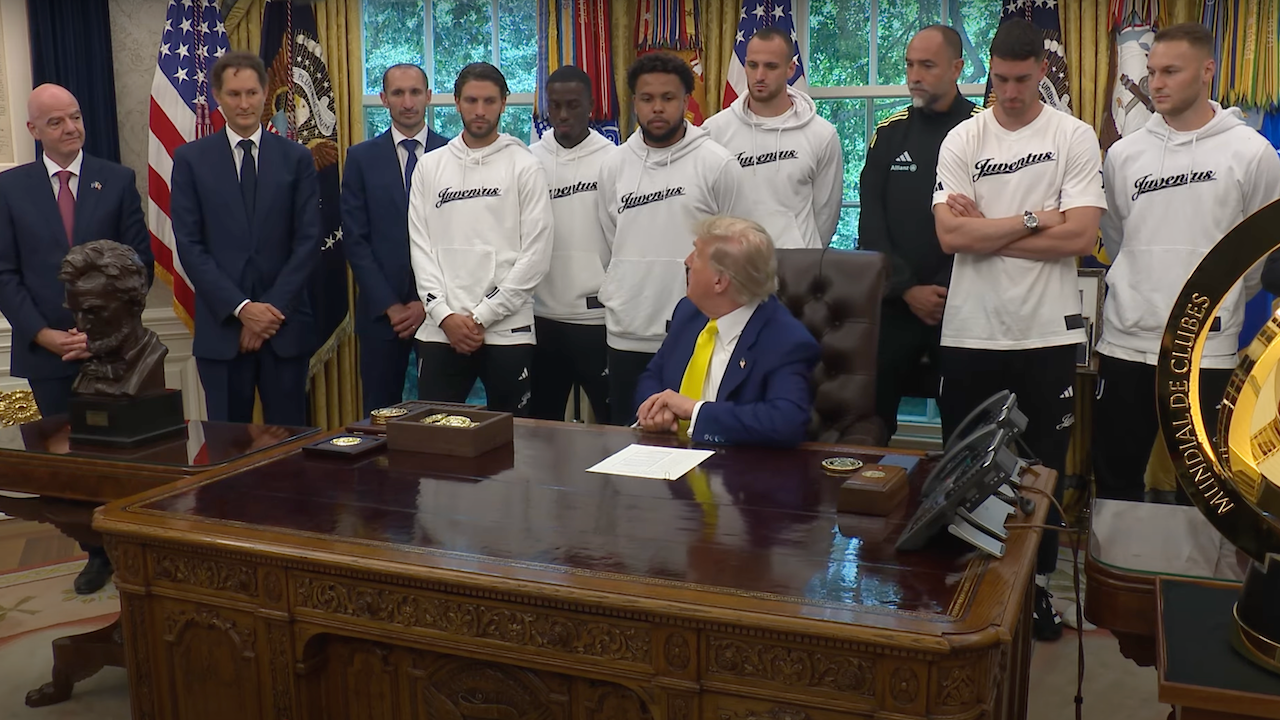 Juventus players stay silent when Trump questions them on women in sports