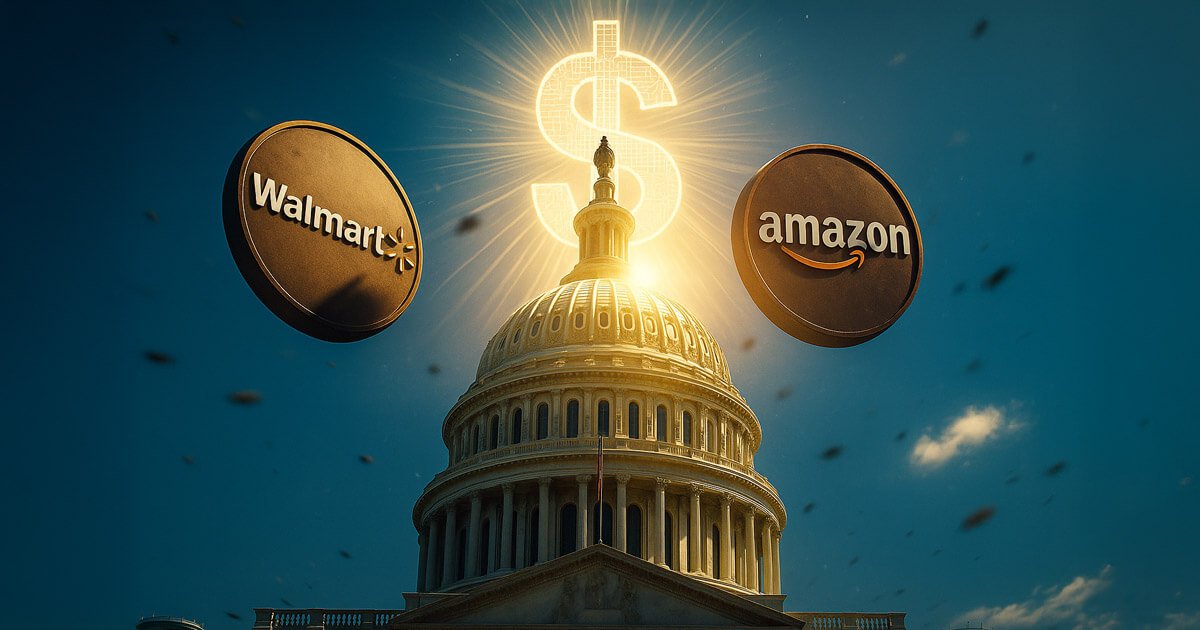 Walmart & Amazon eye $14B in savings by launching corporate stablecoin as US GENIUS legislation nears