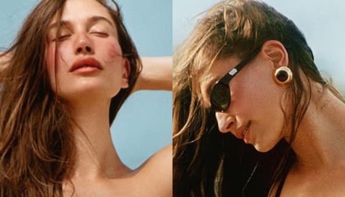 Hailey Bieber looks visibly upset after Rhode shoot drama