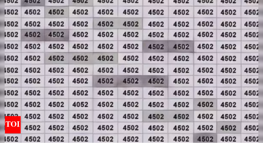 Optical Illusion: Spot the 4052 hidden amidst the 4502s |