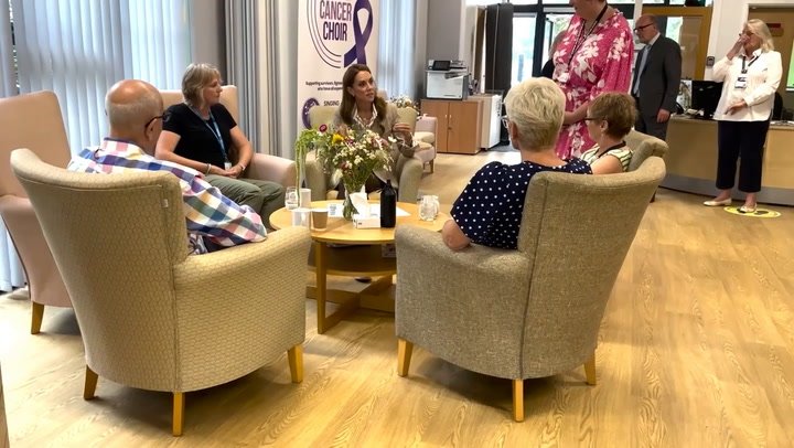 Kate shares touching moment with cancer patients