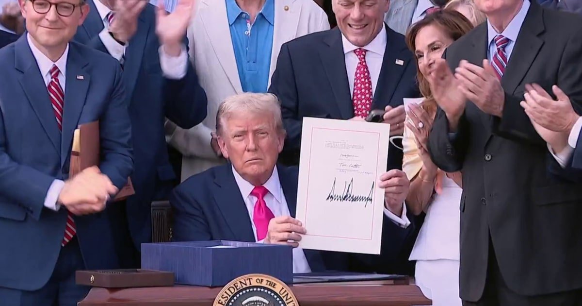 Trump signs sweeping domestic policy bill at White House ceremony
