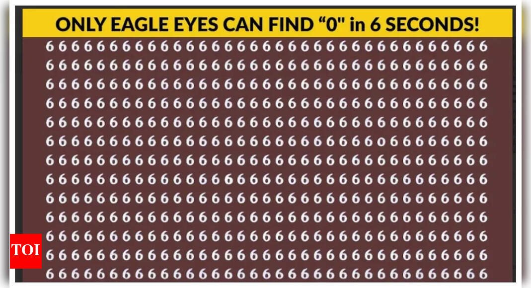 Optical illusion: Think you’ve got ‘Eagle Eyes’? Prove it by spotting the hidden ‘0’! |