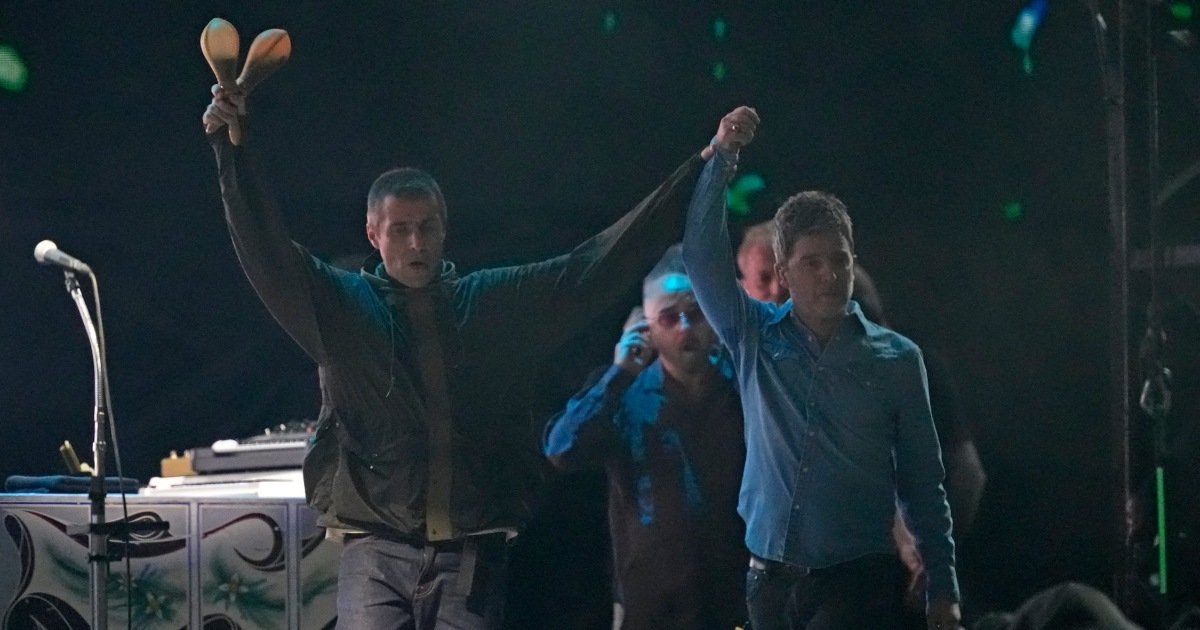 Oasis returns after 16-year hiatus to a UK crowd ecstatic for the band's 1990s hits