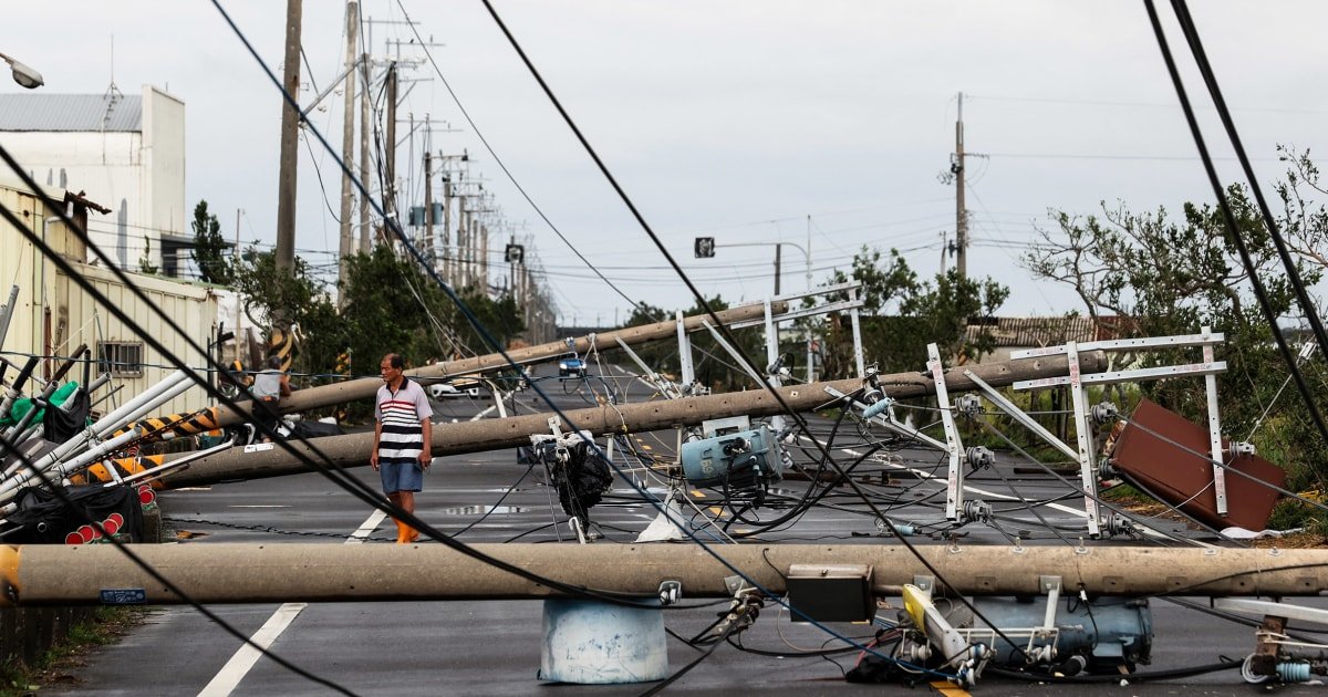 Typhoon Danas crosses Taiwan, killing 2 and injuring more than 300