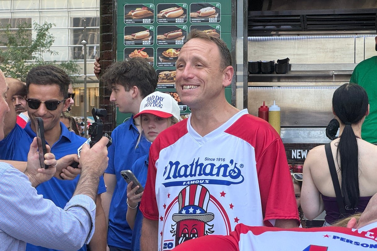 Joey Chestnut’s back: I was at the weigh-in and here’s what to expect from Nathan’s Hot Dog Eating Contest