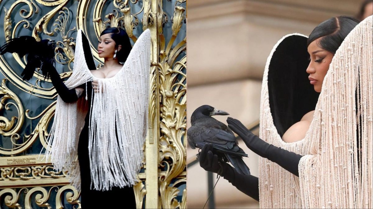 Cardi B’s Schiaparelli Look Is A Total Win, But Her Crow Has Left The Internet Divided | Lifestyle News
