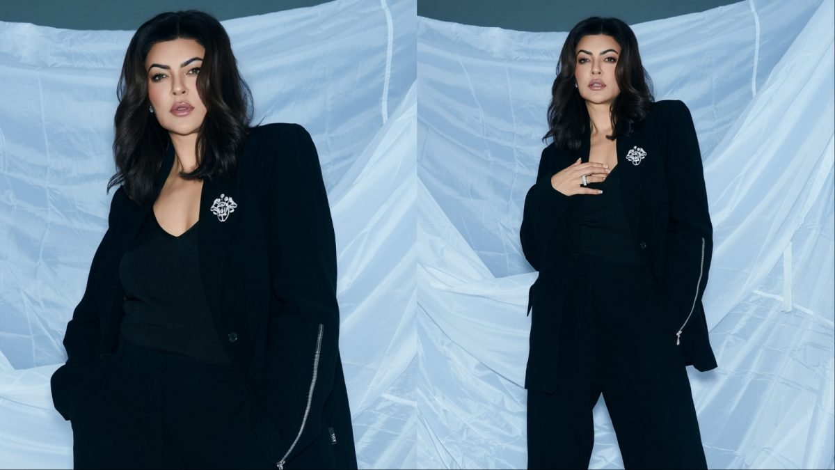 Sushmita Sen Channels Power And Poise In A Sleek Black Pantsuit | Lifestyle News