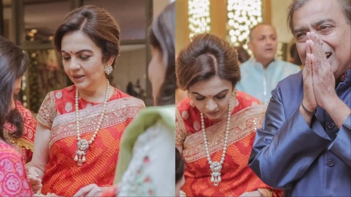 Nita Ambani Glows In Orange Bandhani Saree With A Contemporary Twist | Lifestyle News