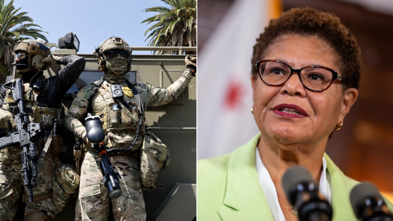Karen Bass demands ICE agents leave, sparks social media backlash