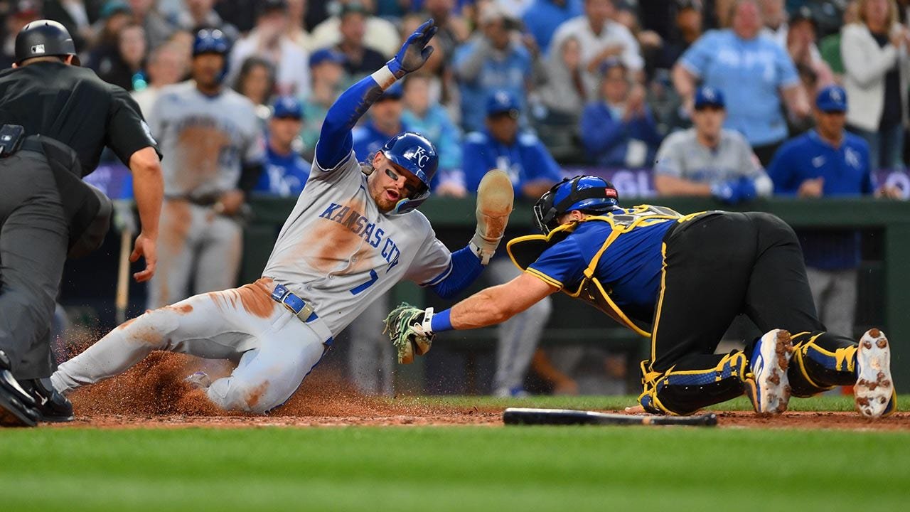 Royals' Bobby Witt Jr. pulls off epic slide at home in key victory