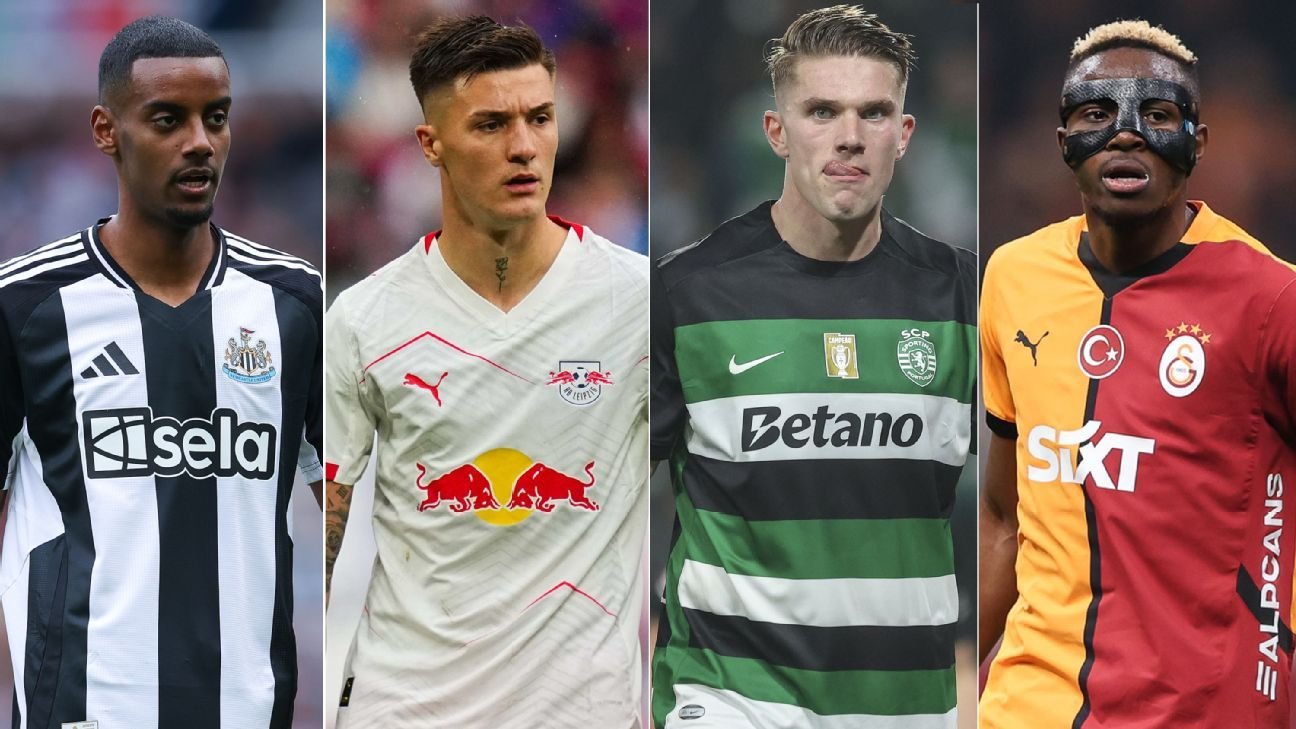 Europe's top striker transfer options: Sesko, Gyökeres, Isak, Osimhen, Ekitike