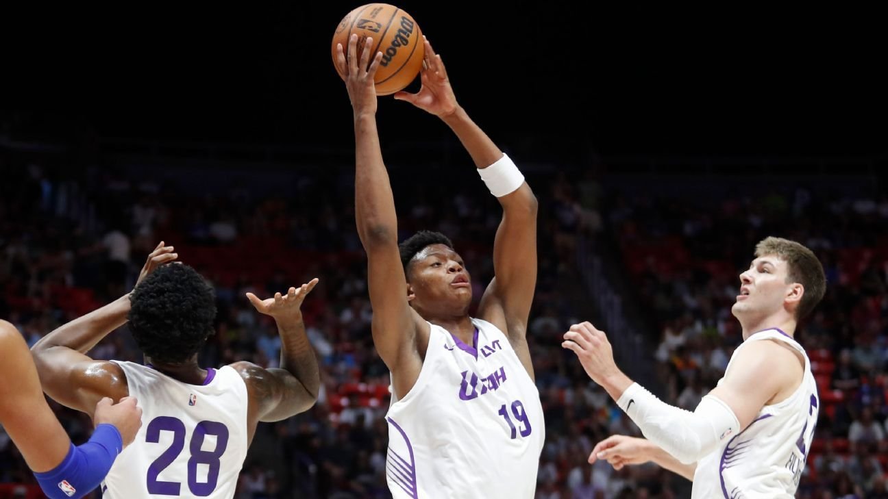 Ace Bailey impresses Jazz despite 8 points in summer debut