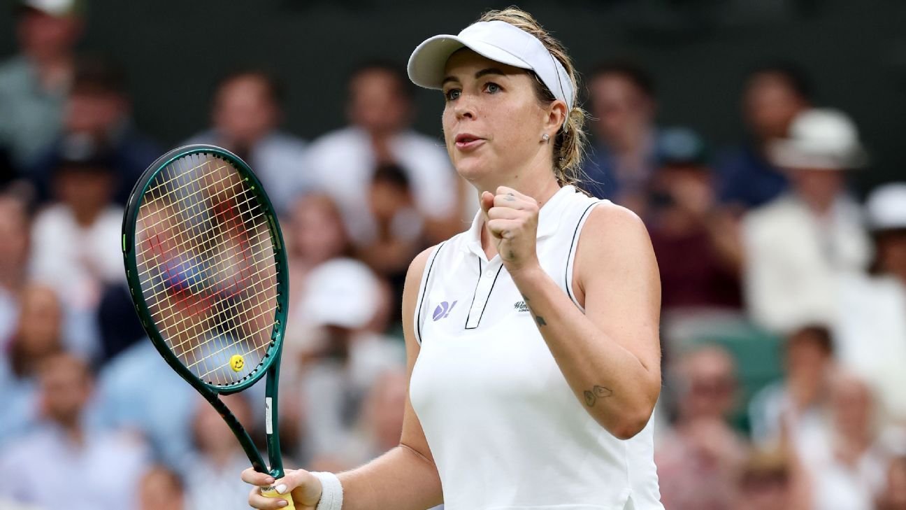 Pavlyuchenkova back in Wimbledon quarterfinals after 9 years